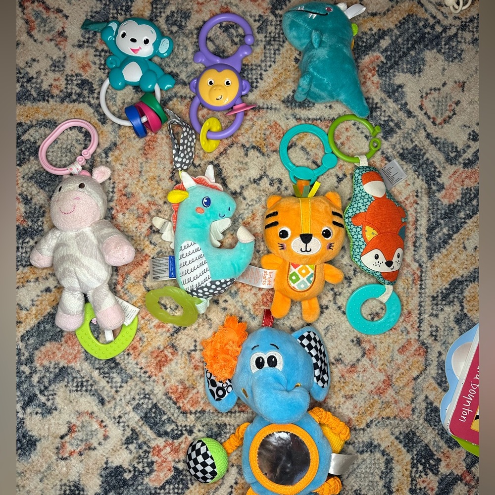 Colorful Animal Plush Toy hanging set
